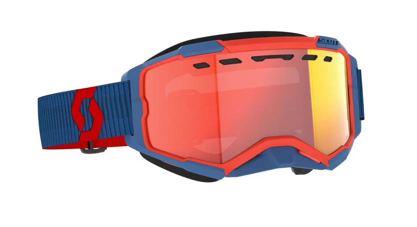 SCOTT&nbsp;Goggle&nbsp;Fury&nbsp;Snow&nbsp;Cross - Red / Blue - Enhancer Blue Chrome 