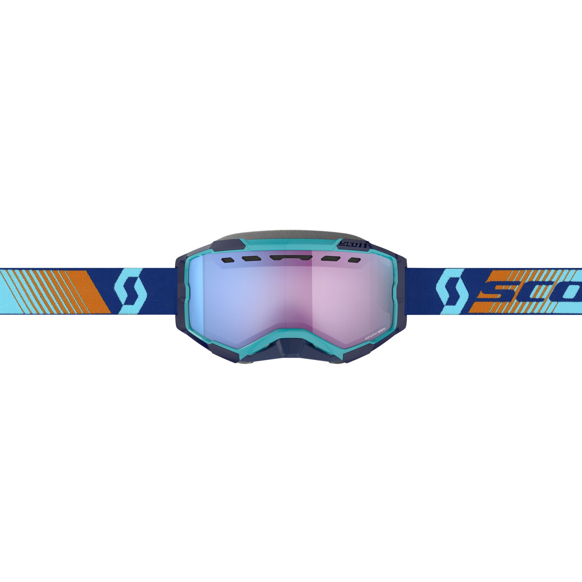 SCOTT&nbsp;Goggle&nbsp;Fury&nbsp;Snow&nbsp;Cross - Royal Blue / Orange - Enhancer Blue Chrome  - 2