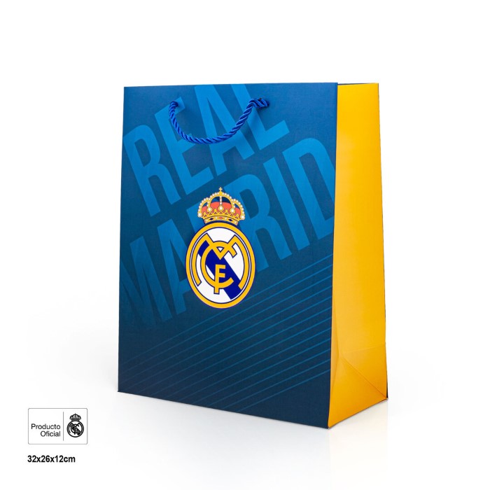 Real Madrid Presentpåse 32x26 M Azul