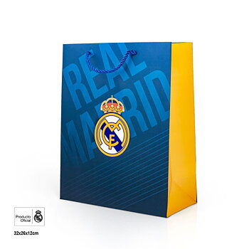 Real Madrid Presentpåse 32x26 M Azul