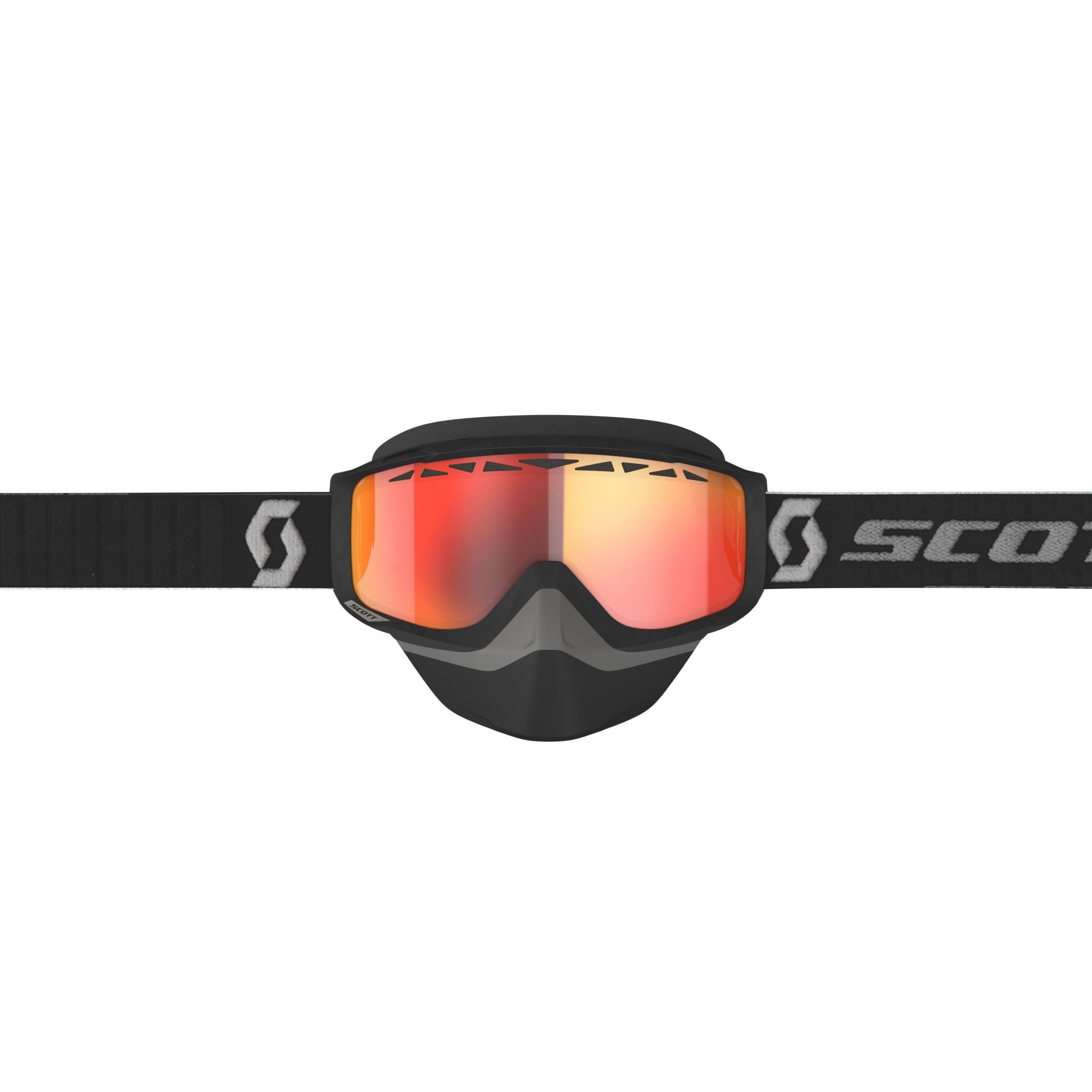 SCOTT&nbsp;Goggle&nbsp;Split&nbsp;OTG&nbsp;Snow&nbsp;Cross&nbsp;LS - Black / Grey - AMP LS Red Chrome S2-3 - 2