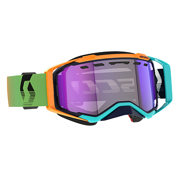 SCOTT&nbsp;Goggle Prospect&nbsp;Snow&nbsp;Cross&nbsp;LS - Blue / Orange - AMP LS Blue Chrome S2-4