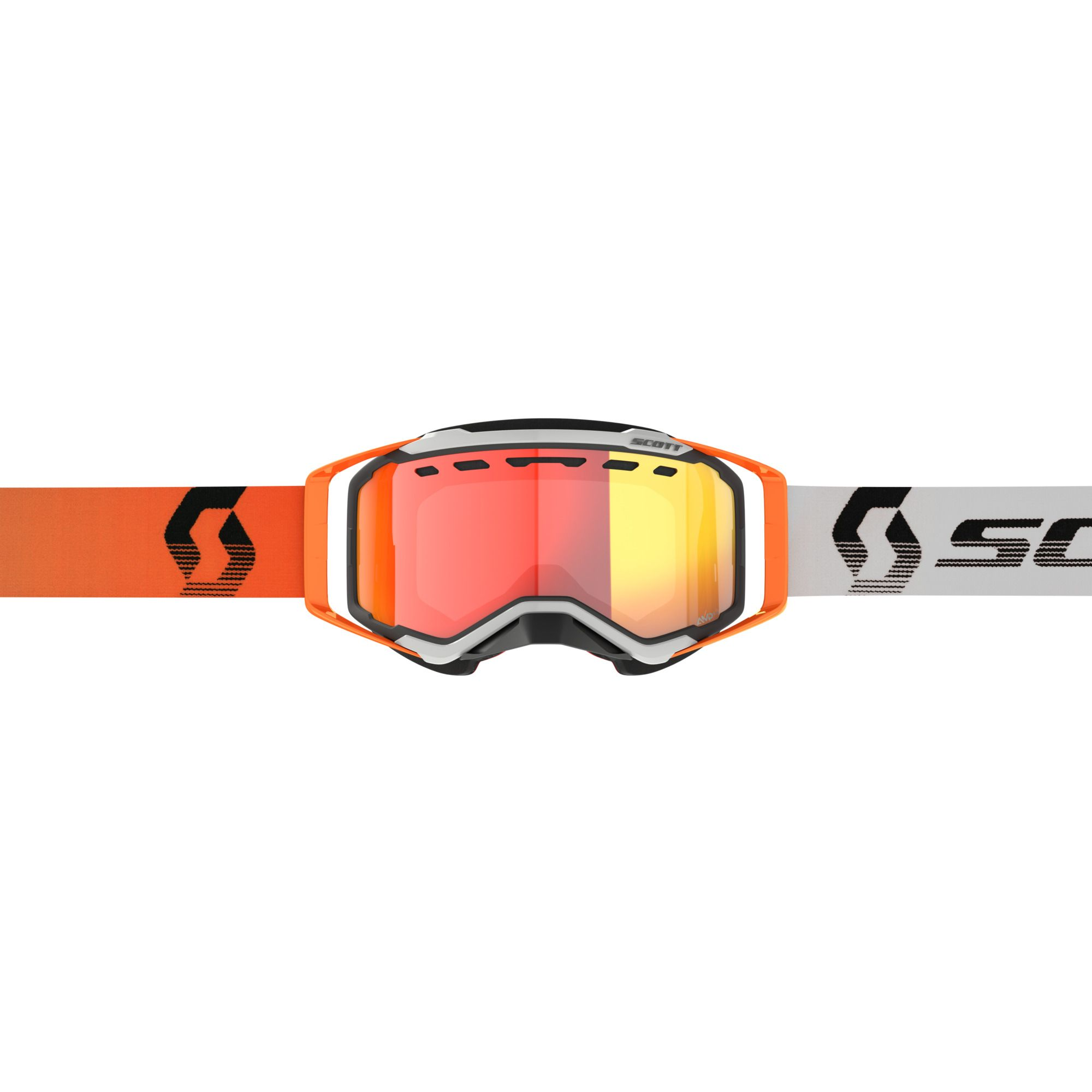 SCOTT&nbsp;Goggle Prospect&nbsp;Snow&nbsp;Cross&nbsp;LS - Grey / Orange - AMP LS Red Chrome S2-3 - 2