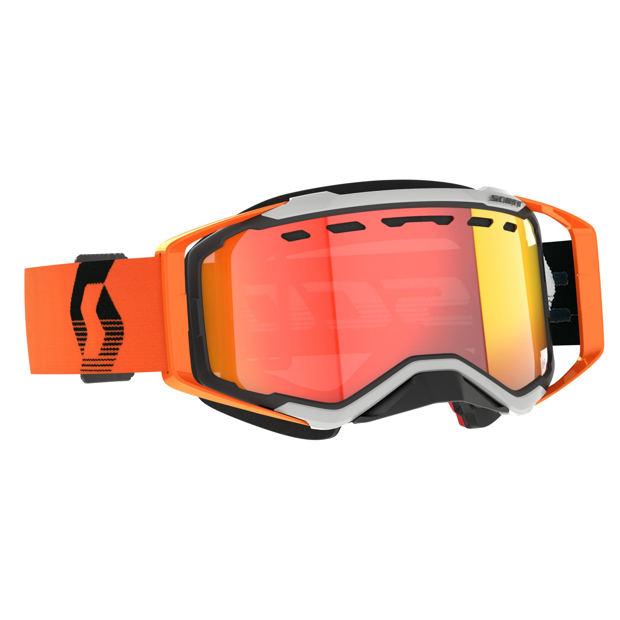 SCOTT&nbsp;Goggle Prospect&nbsp;Snow&nbsp;Cross&nbsp;LS - Grey / Orange - AMP LS Red Chrome S2-3