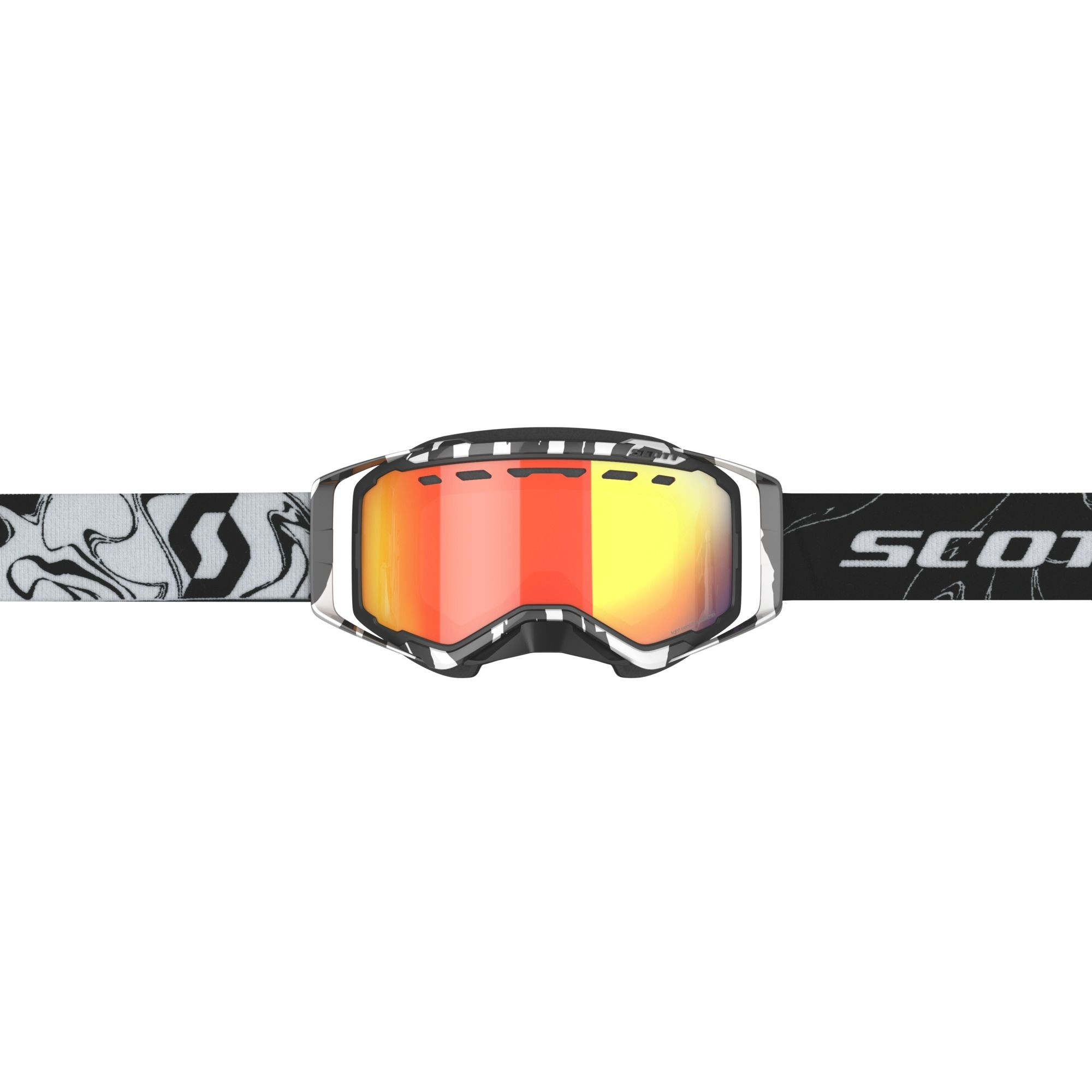 SCOTT&nbsp;Goggle Prospect&nbsp;Snow&nbsp;Cross&nbsp;LS - Marble Black / White - AMP LS Red Chrome S2-3 - 2