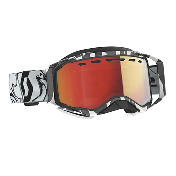 SCOTT&nbsp;Goggle Prospect&nbsp;Snow&nbsp;Cross&nbsp;LS - Marble Black / White - AMP LS Red Chrome S2-3