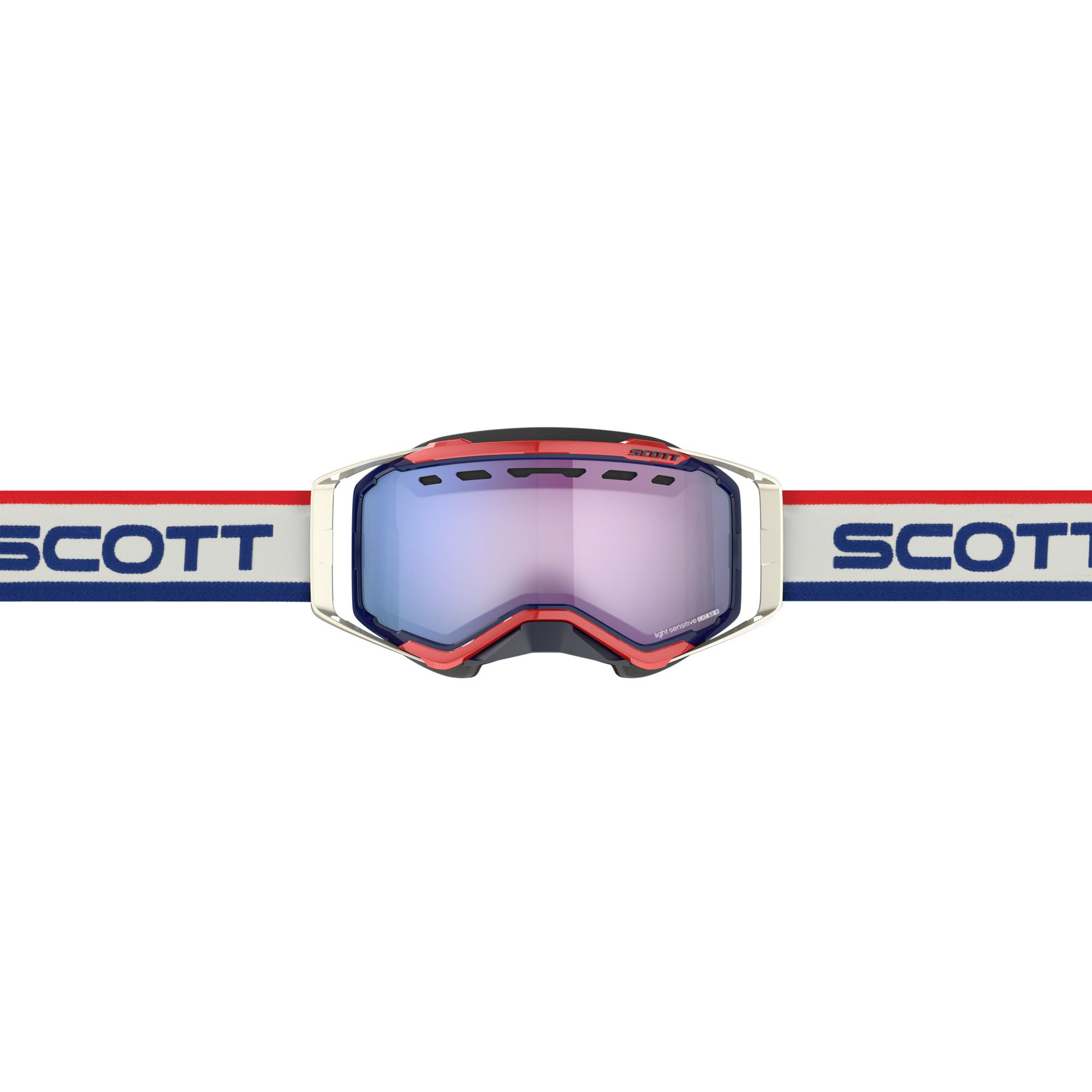 SCOTT&nbsp;Goggle Prospect&nbsp;Snow&nbsp;Cross&nbsp;LS - Retro White / Blue - AMP LS Blue Chrome S2-4 - 2