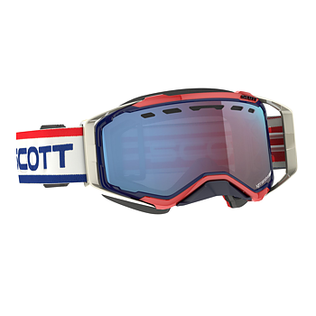 SCOTT&nbsp;Goggle Prospect&nbsp;Snow&nbsp;Cross&nbsp;LS - Retro White / Blue - AMP LS Blue Chrome S2-4