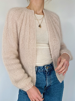 PetiteKnit Sunday Cardigan Mohair ed (14 m st 7)