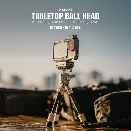 Tilta Tabletop Ball Head with 1-Stage Carbon Fiber Tripod Legs (3KG) - Space Gray – för filmskapare - 8