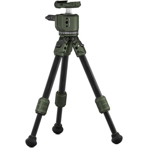 Tilta Tabletop Ball Head with 1-Stage Carbon Fiber Tripod Legs (3KG)  - Forest Green - 3