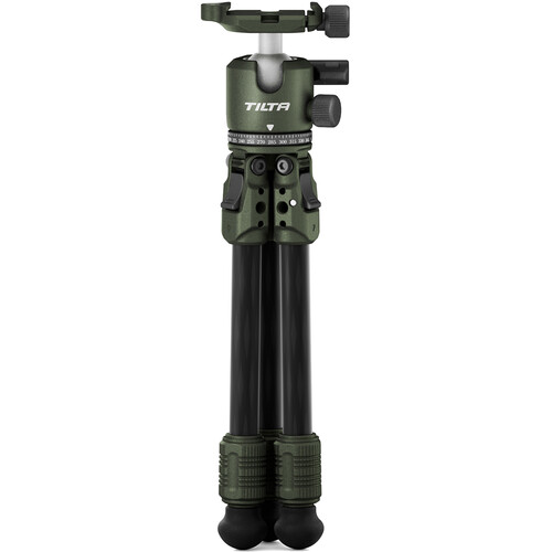 Tilta Tabletop Ball Head with 1-Stage Carbon Fiber Tripod Legs (3KG)  - Forest Green - 2