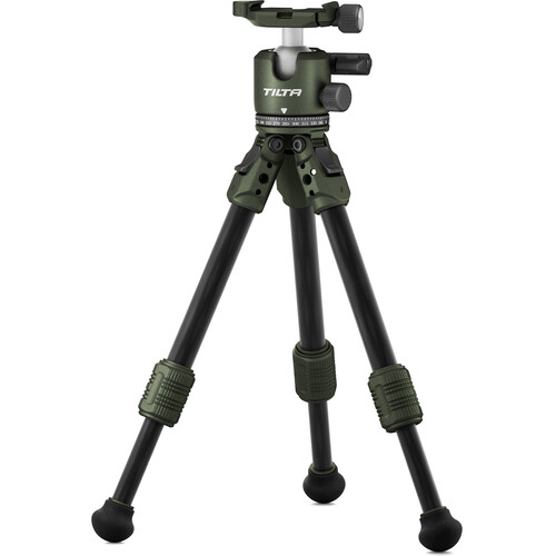 Tilta Tabletop Ball Head with 1-Stage Carbon Fiber Tripod Legs (3KG)  - Forest Green