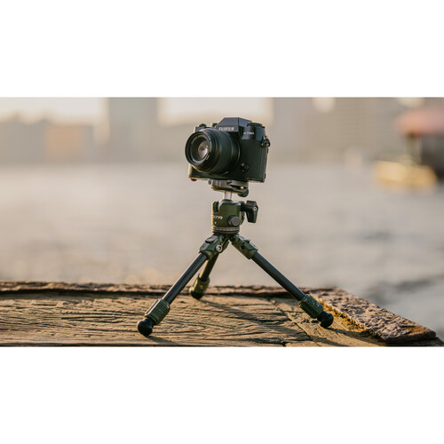 Tilta Tabletop Ball Head with 1-Stage Carbon Fiber Tripod Legs (3KG)  - Snow White - 4