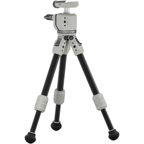 Tilta Tabletop Ball Head with 1-Stage Carbon Fiber Tripod Legs (3KG)  - Snow White - 3