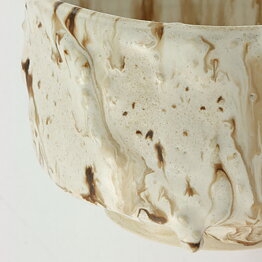 Isak Isaksson (2000s) Unique Chawan Bowl with Shino Glaze 11 cm #37