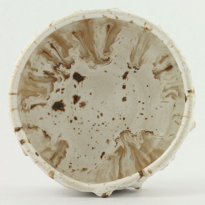 Isak Isaksson (2000s) Unique Chawan Bowl with Shino Glaze 11 cm #37