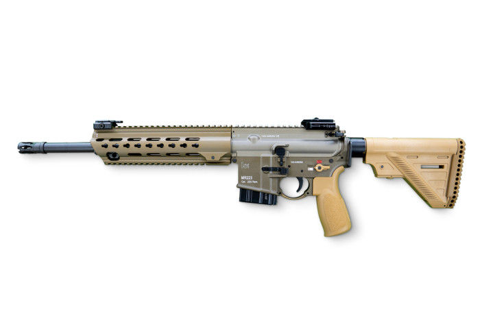 Heckler & Koch SLB MR223, A3-Version, Slim-Line HKey, 14,5" (Sandfarben)