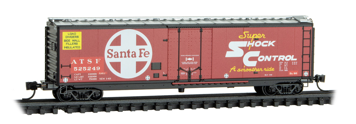Boxcar 50' w plug door ATSF #525249