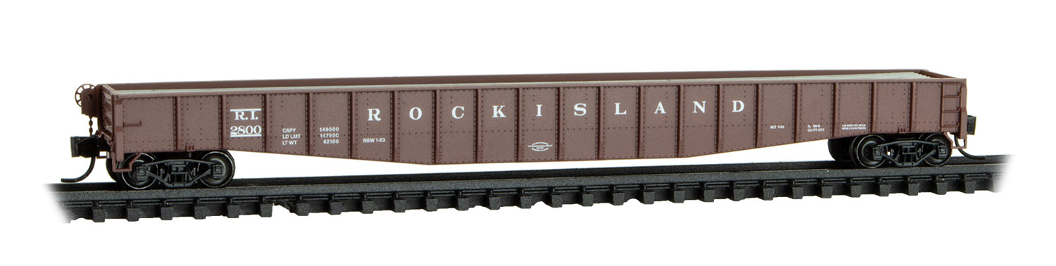 Steel side 65' gondola RI #2800