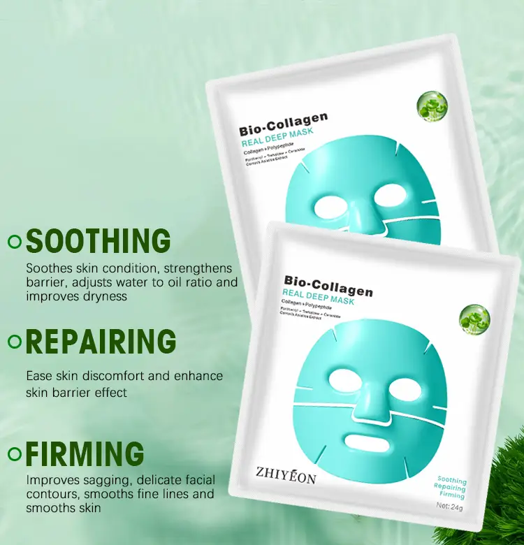 Bio-Collagen Ansiktsmaske – med kollagen og polypeptider - 2