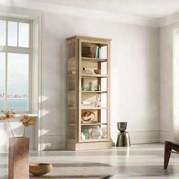 Lindebjerg  Vitrinskåp ek - N1 och N2 light oak