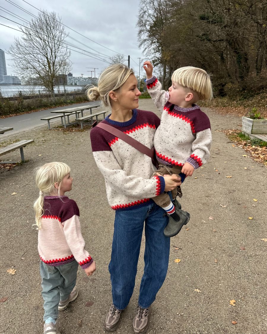 PetiteKnit Cross Sweater (20 m st 4) - 2