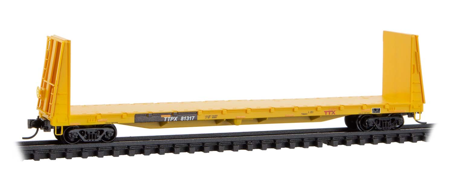 Bulkhead flatcar 61' TTX #81317