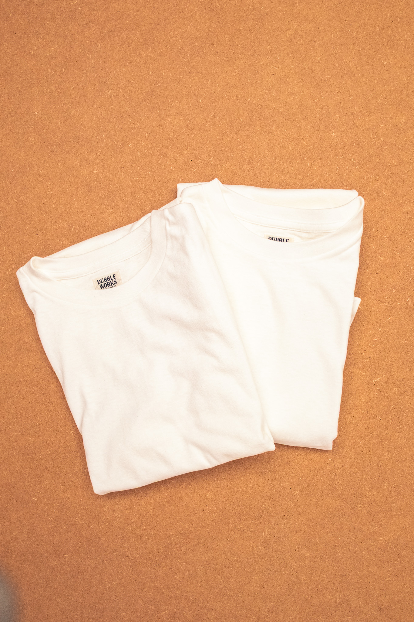 Dubbleworks - 5.4oz Recycled Cotton 2-Pack Tees Off White - 5