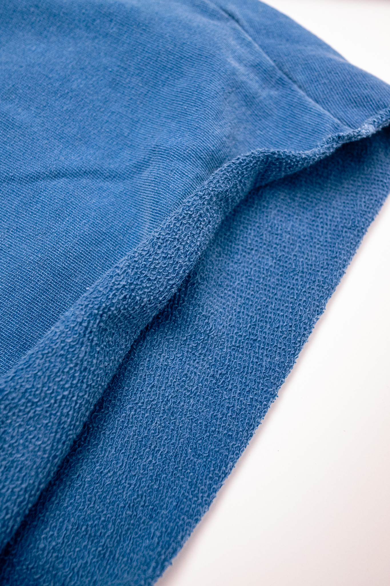 Dubbleworks - Sweat Short Pants Pigment Dye Light Indigo - 3