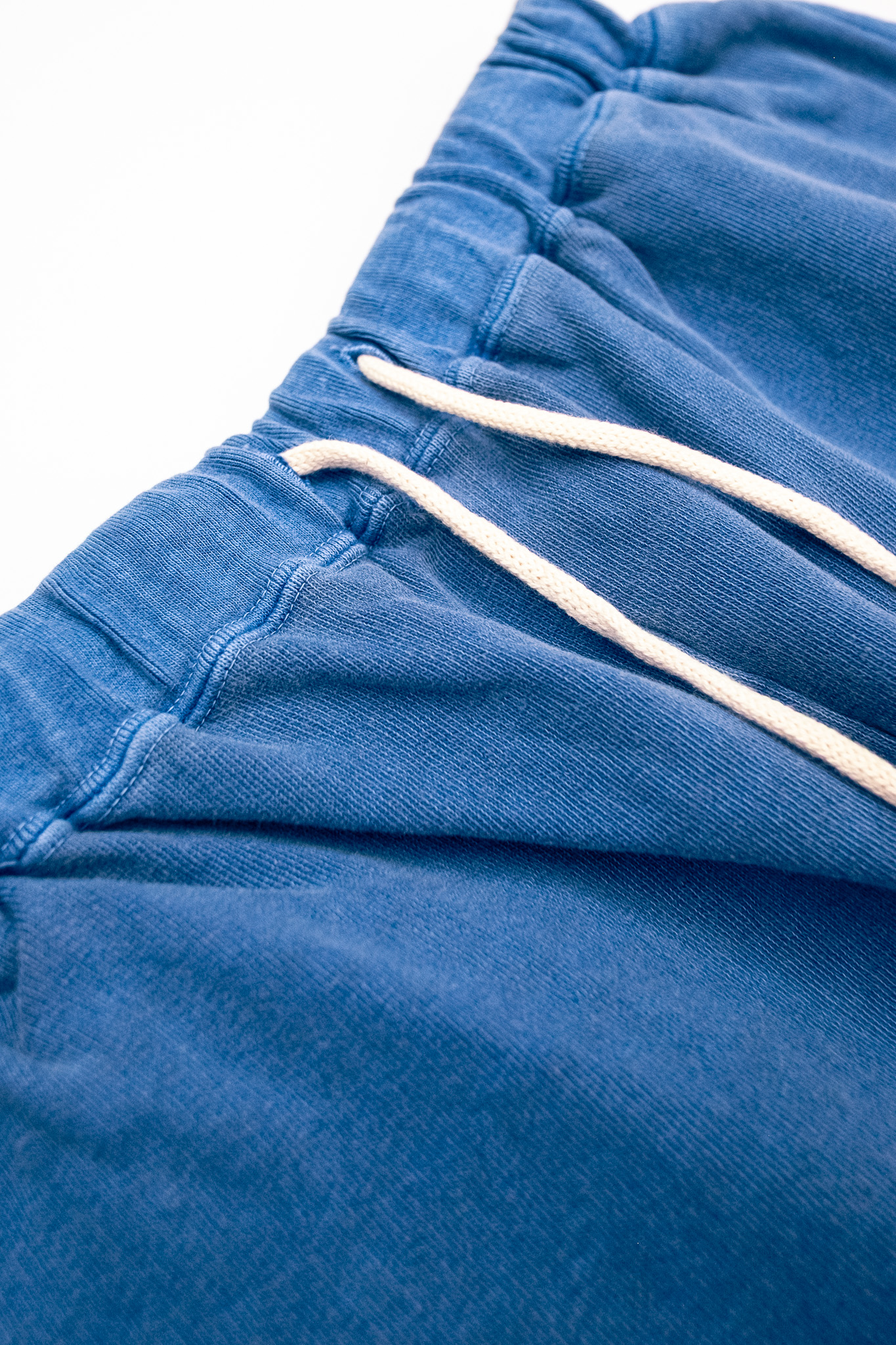 Dubbleworks - Sweat Short Pants Pigment Dye Light Indigo - 2
