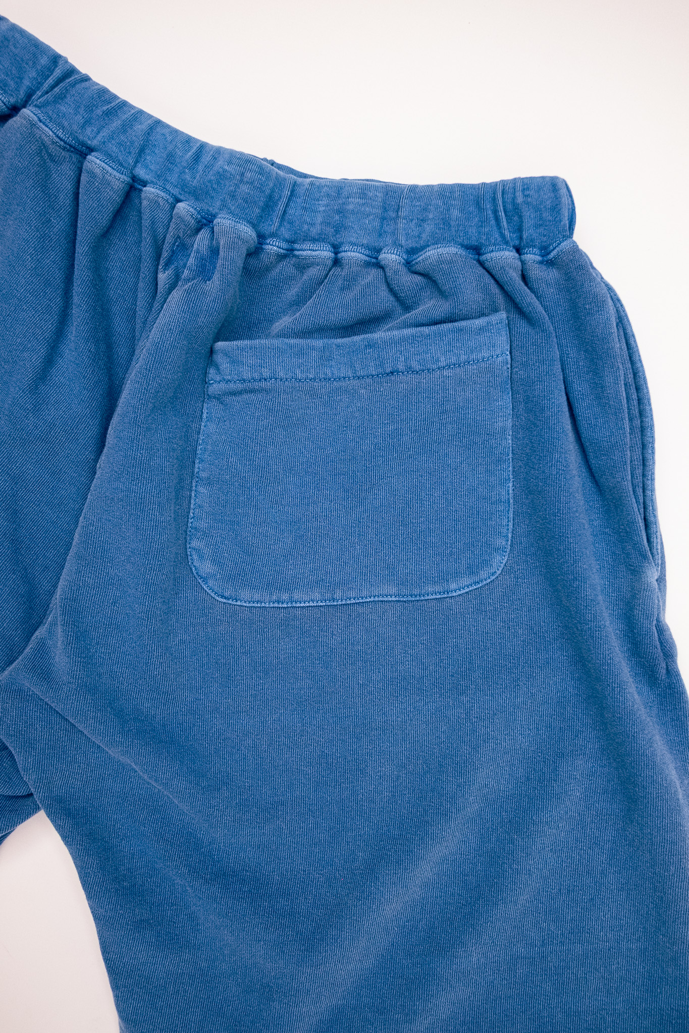 Dubbleworks - Sweat Short Pants Pigment Dye Light Indigo - 5