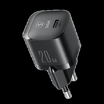  SiGN PD 20W USB-C Mini Laddare - Svart