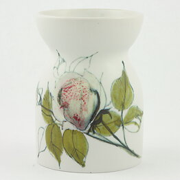Hilkka-Liisa Ahola (Kukka 1960s) Vase with Red Flower Decor 11 cm #103/1
