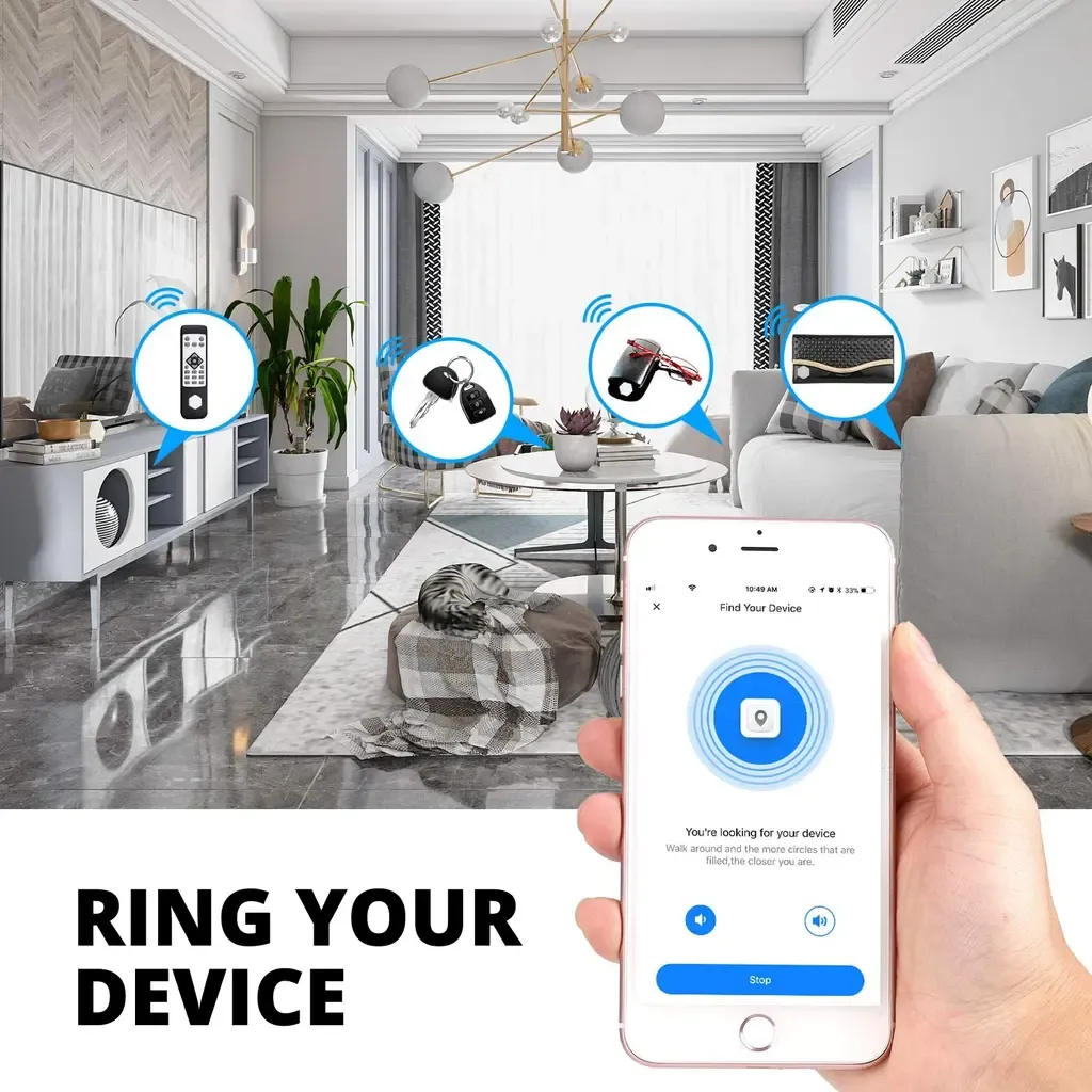 SiGN Smart Bluetooth Finder - Svart - 3-pack - 4
