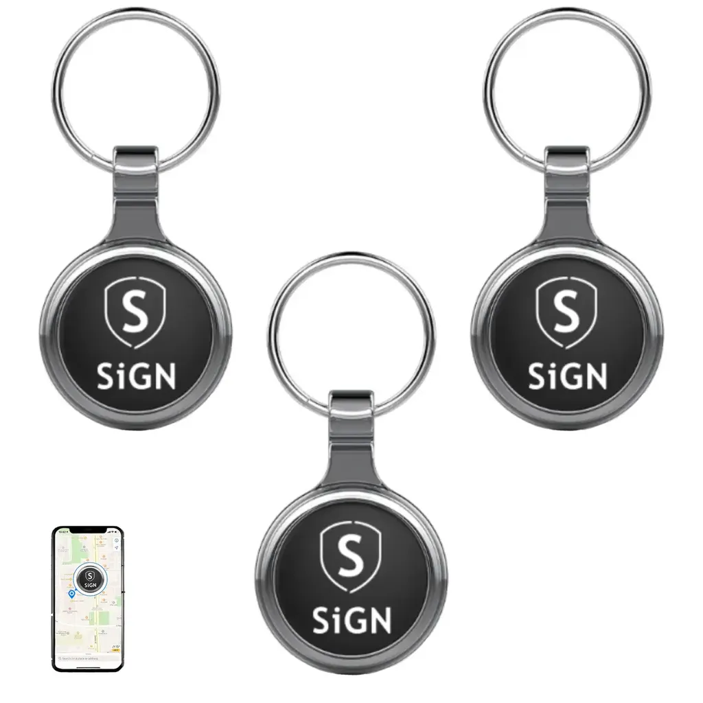 SiGN Smart Bluetooth Finder - Svart - 3-pack