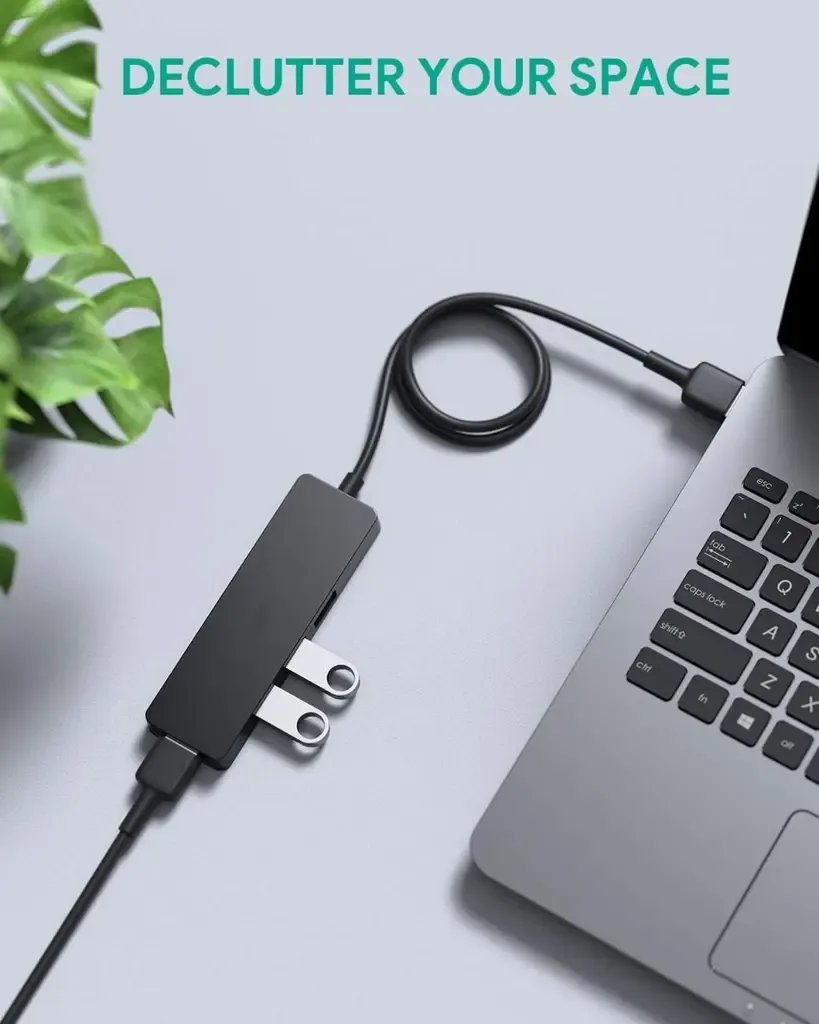 SiGN USB-A Hubb, 4xUSB-A 3.0 - Svart - 2