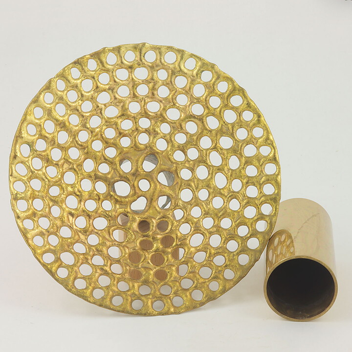 Pierre Forssell (1960s) Modern Brass Vase 16/10 cm
