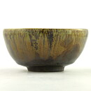 イサク・イサクソン  一点もの  茶/緑色のボウル  茶碗  (12cm)  2000年代  #38