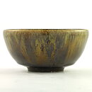 Isak Isaksson (2000s) Unique Chawan Bowl with Brown/Green Glaze 12 cm #38