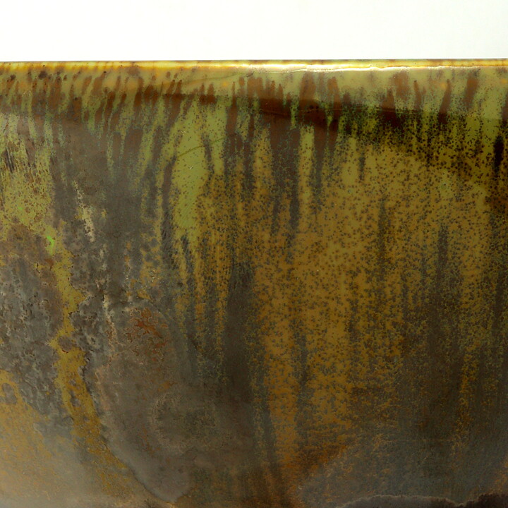 イサク・イサクソン  一点もの  茶/緑色のボウル  茶碗  (12cm)  2000年代  #38