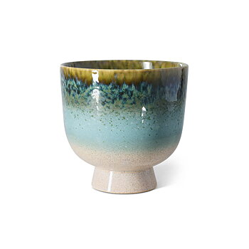 Retro flower pot (lagoon)