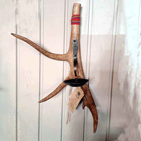 Väggljusstake Renhorn Smide Vä, Jokkmokk design Hantverk