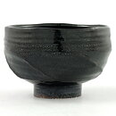Isak Isaksson (2000s) Unique Chawan Bowl with Black Glaze 13 cm #39