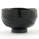 Isak Isaksson (2000s) Unique Chawan Bowl with Black Glaze 13 cm #39