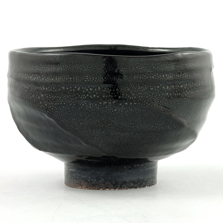 Isak Isaksson (2000s) Unique Chawan Bowl with Black Glaze 13 cm #39