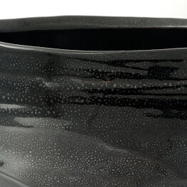 Isak Isaksson (2000s) Unique Chawan Bowl with Black Glaze 13 cm #39
