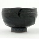 Isak Isaksson (2000s) Unique Chawan Bowl with Black Glaze 13 cm #39