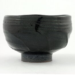 Isak Isaksson (2000s) Unique Chawan Bowl with Black Glaze 13 cm #39