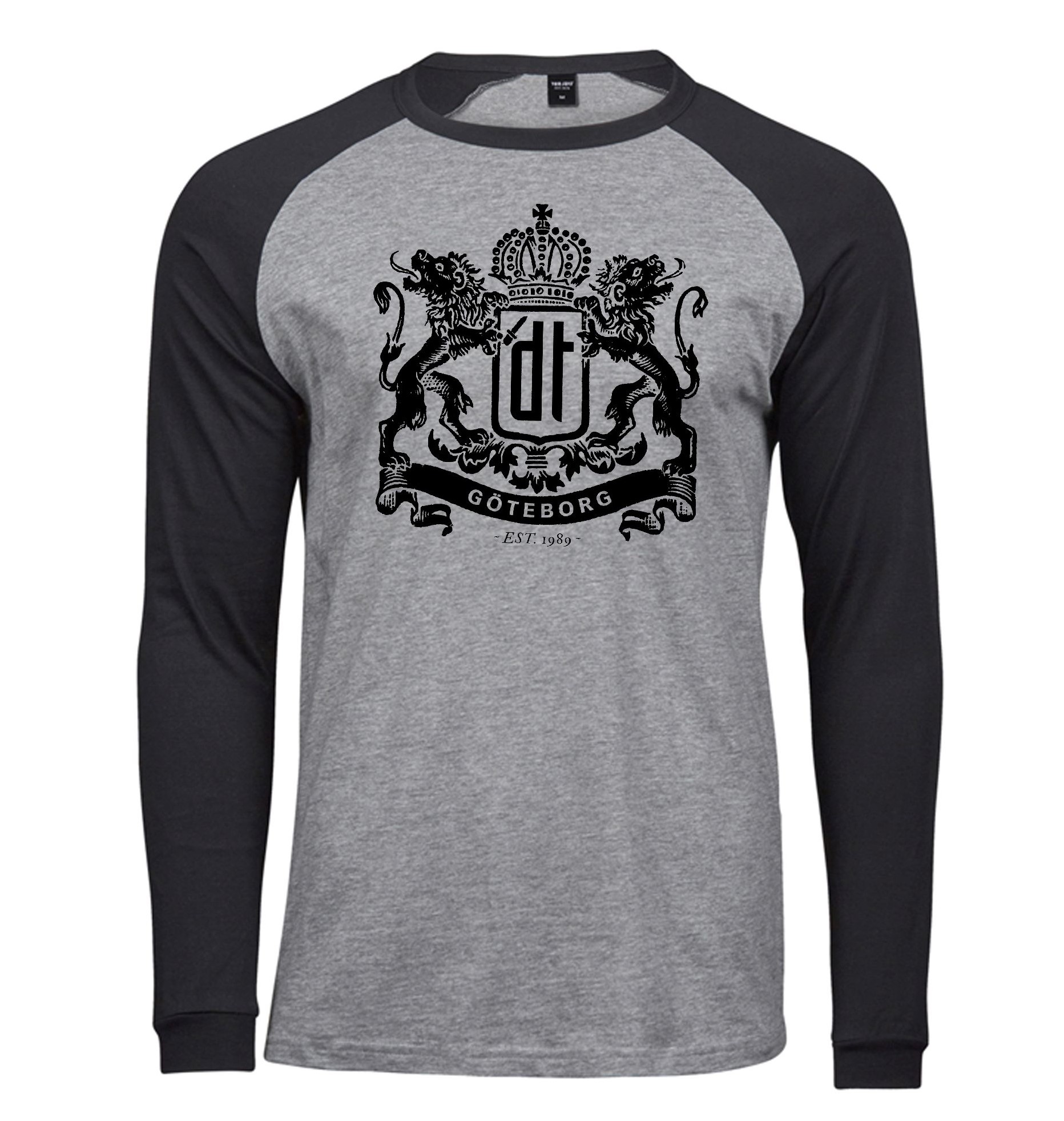 Dark Tranquillity Göteborg Raglan Baseball Black Grey Longsleeve